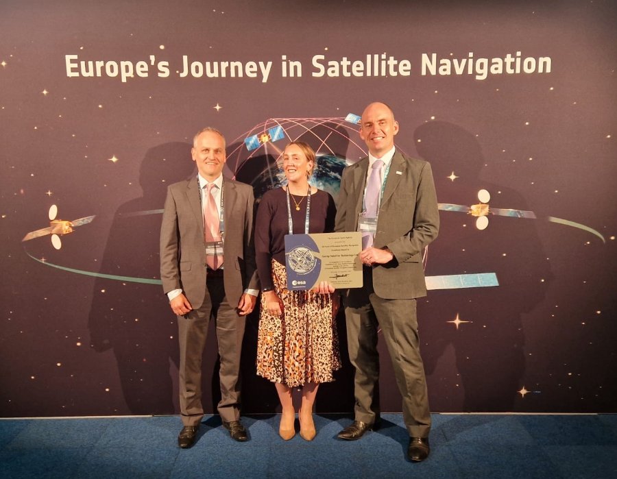 SSTL honoured by ESA with “30 Years of European Satellite Navigation Excellence Award”