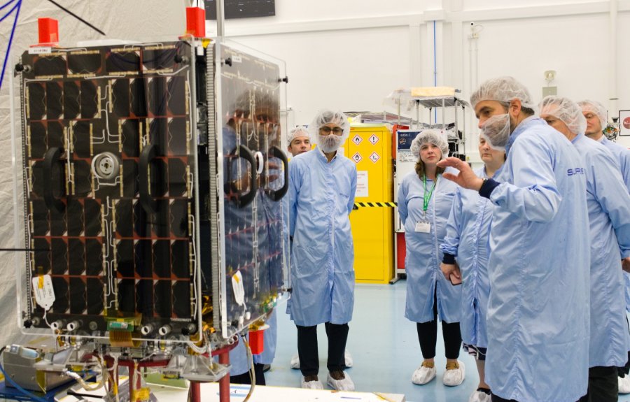 HydroGNSS Mission Showcased at SSTL Ahead of Launch