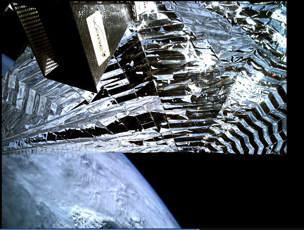 TechDemoSat-1 drag sail